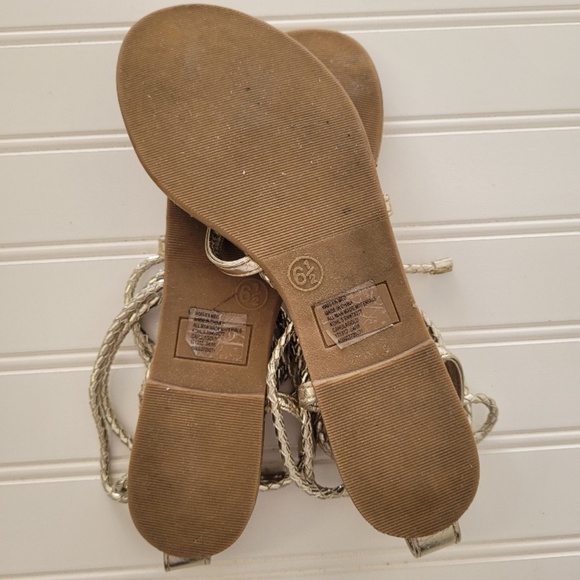 CANDIE'S Gold/Silver Gladiator Sandals - Picture 8 of 8